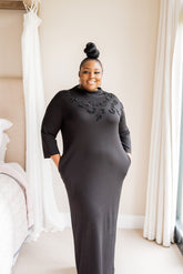 Haute Detail Dress BLACK