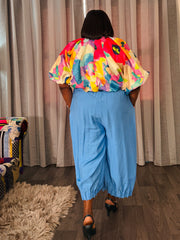 Colour-burst Bubble Top