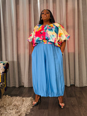 Colour-burst Bubble Top