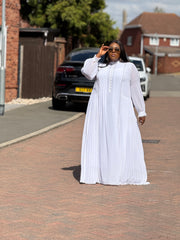 Purity Pleat Maxi Dress
