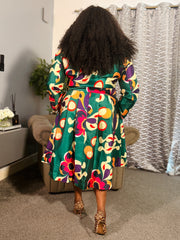 Audacious Blossom Midi Dress