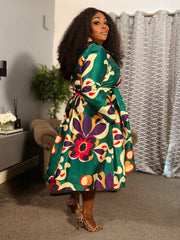 Audacious Blossom Midi Dress