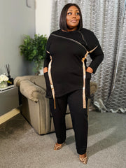 Onyx Rose Gold Panel Co-Ord Set