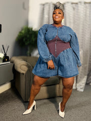 Denim Illusion Playsuit