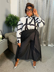 Tulle Overlay Culotte Short