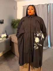 Unwritten Story Shirt/Dress BLACK