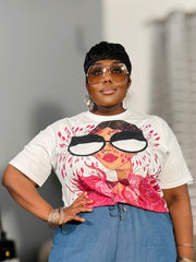 Big Eye Embellished Top