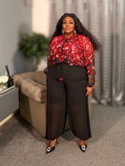 Riveria Sheer Statement Blouse