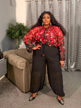 Riveria Sheer Statement Blouse