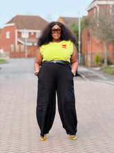 Nova Utility Linen Trouser BLACK