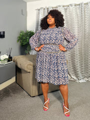 Emery Grace Dress NAVY