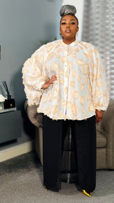 Élodie Textured Blouse
