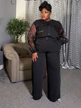 Grande Bomber/Trouser Set BLACK