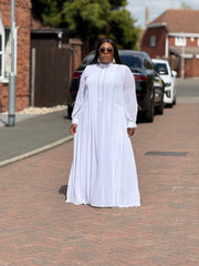 Purity Pleat Maxi Dress