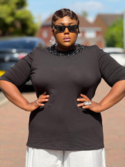 Goth Embellished T-Shirt