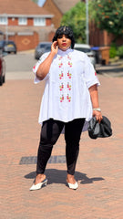 Rose Bloom Shirt & Contour leggings Set