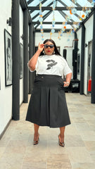 Noir Elegance Tailored Jort