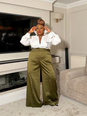 Lurenzo Satin Silk Palazzo