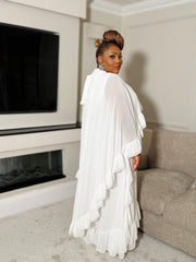 Seraphine Cascade Cape Gown