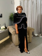 Dionne Embellished cape/Gown