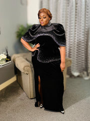 Dionne Embellished cape/Gown