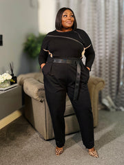 Onyx Rose Gold Panel Co-Ord Set