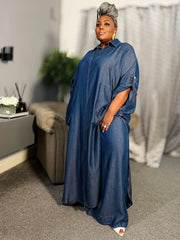 Indigo Flow Denim Set