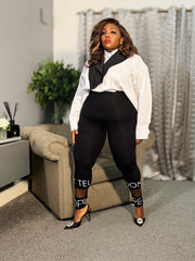 Bold Text Leggings