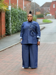 El Classico Denim Trouser  Set