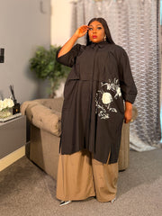 Unwritten Story Shirt/Dress BLACK