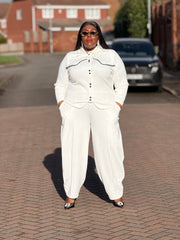 Empress Tailored  Set WHITE