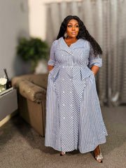 Confident Muse Stripe Dress