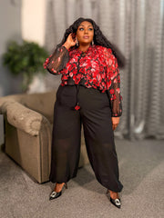 Riveria Sheer Statement Blouse