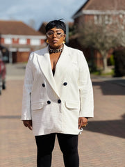 Borough Oversized Pinstripe Blazer