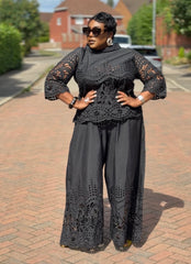 Midnight Majesty Trouser Set