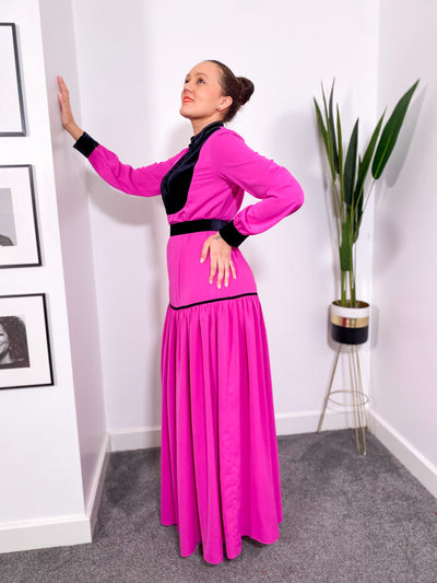 Adana velvet dress FUCHSIA