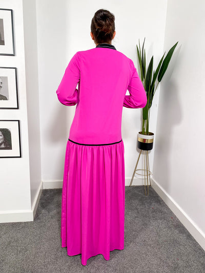 Adana velvet dress FUCHSIA