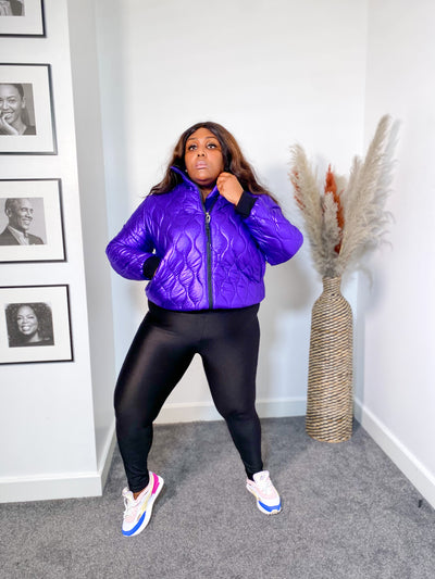 Cold Routes Bomber Jacket PURPLE