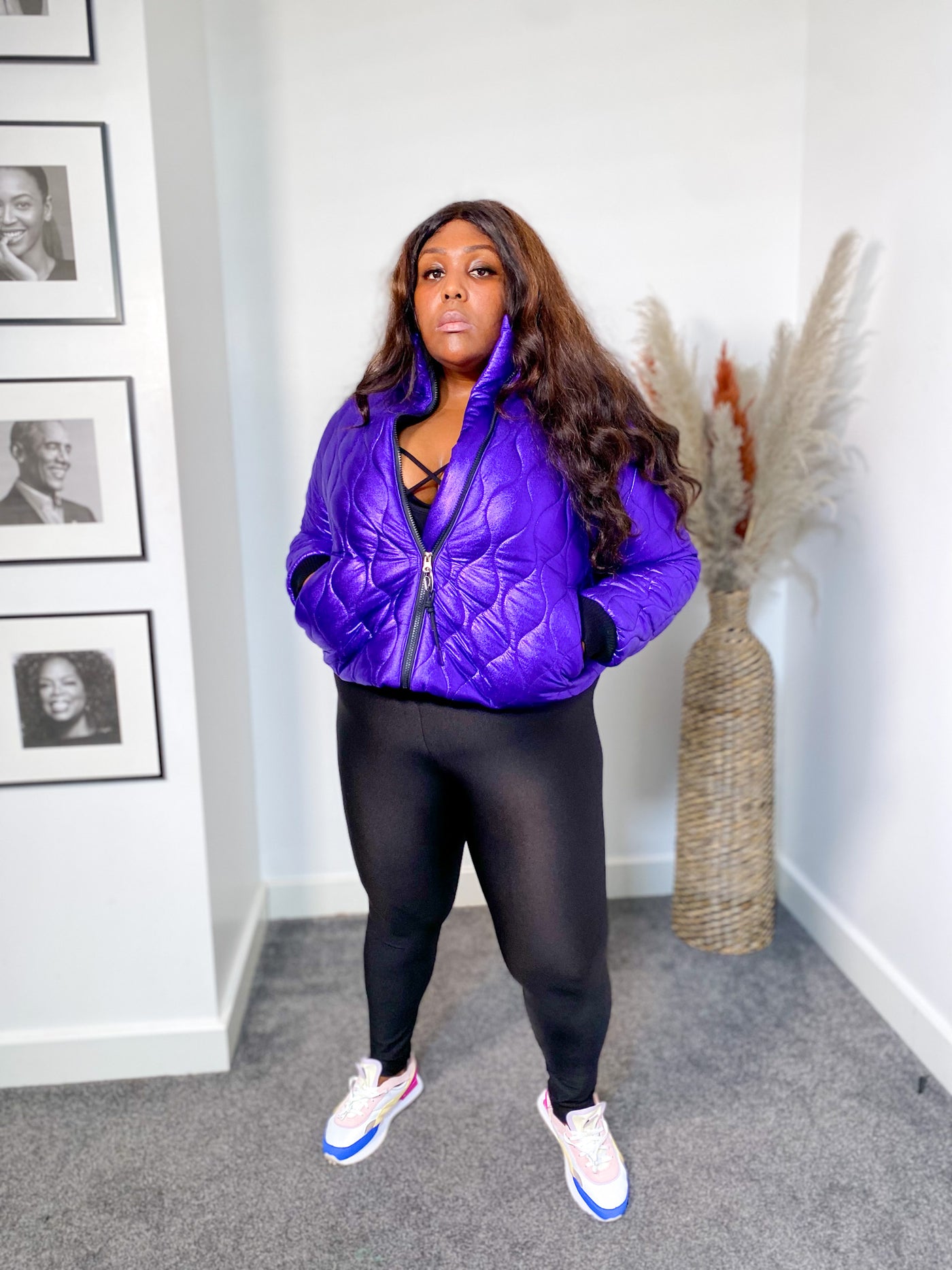 Cold Routes Bomber Jacket PURPLE