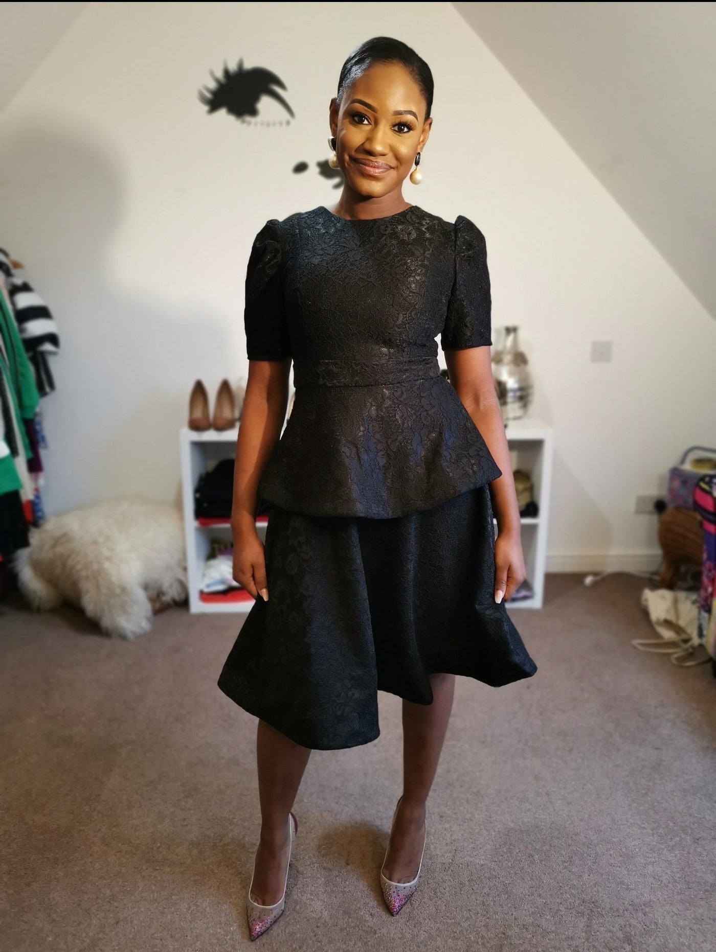 Mantle Peplum Dress