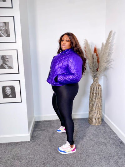 Cold Routes Bomber Jacket PURPLE